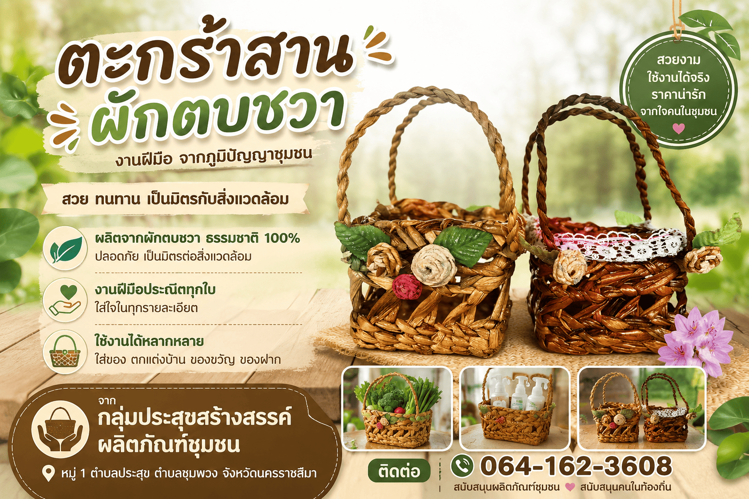 ที่นี่..อำเภอชุมพวง จังหวัดนครราชสีมา..เรียนรู้ ดู เที่ยวทั่วไทย ไปกับคลิกชุมชนรูปลักษณ์ใหม่