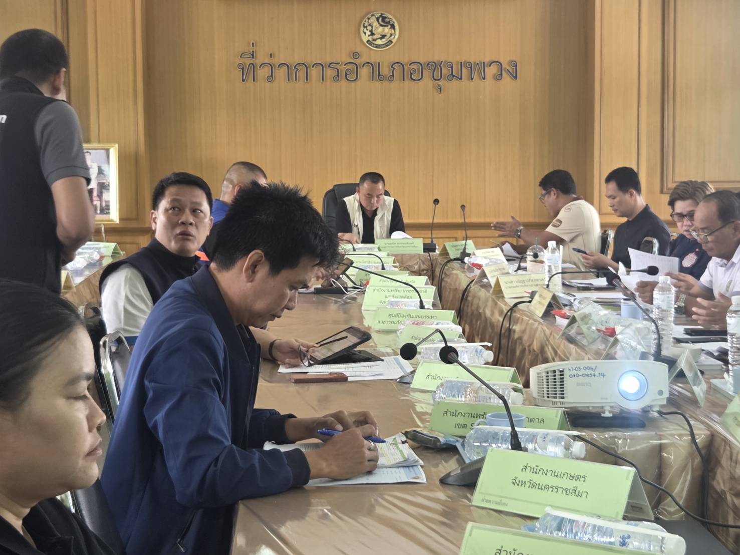 พช.ชุมพวง ร่วมประชุมติดตามแผนงานโครงการป้องกันและแก้ไขปัญหาอุทกภัยและภัยแล้ง จังหวัดนครราชสีมา
